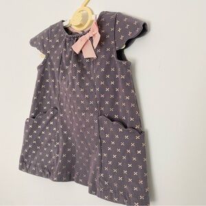 Catherine Malandrino Kids Charcoal and Blush Formal Dress Size 24 Months